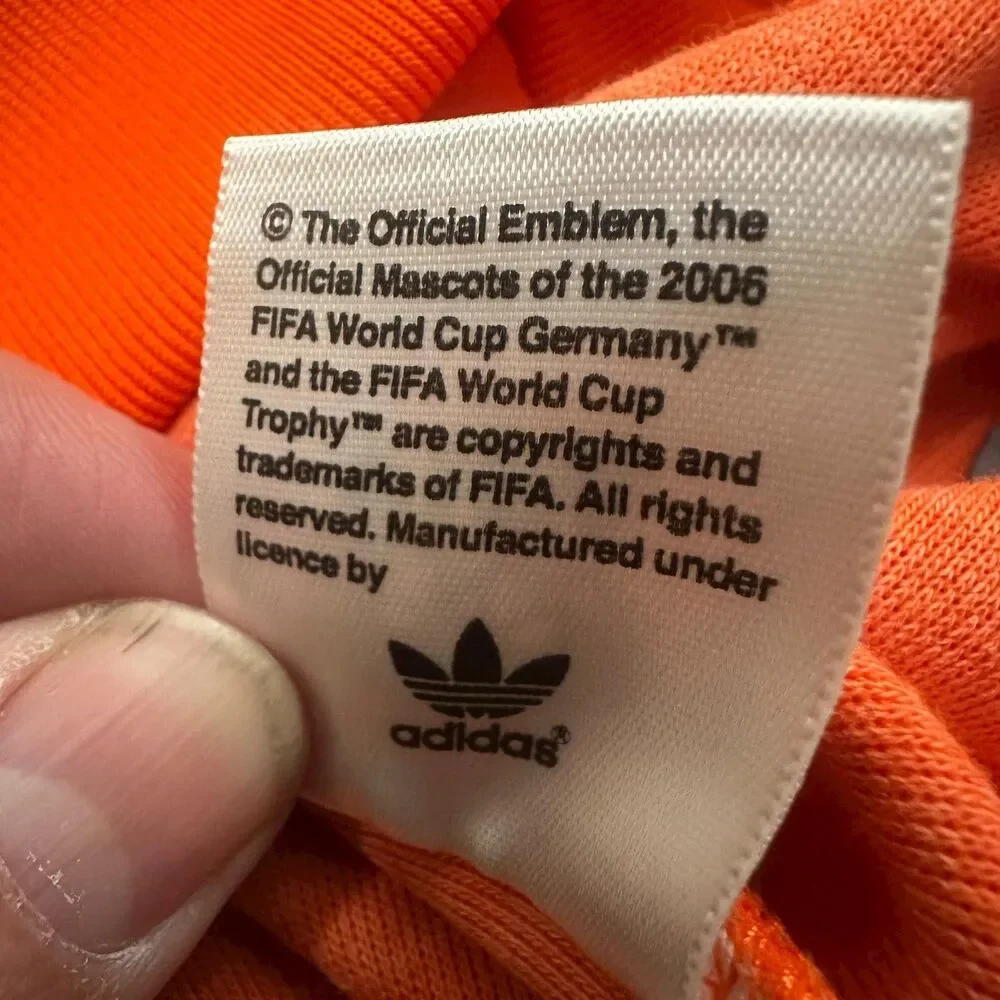Netherlands Jacket Mens S 2006 FIFA World Cup Adidas Trefoil Track Holland VTG - Picture 6 of 16